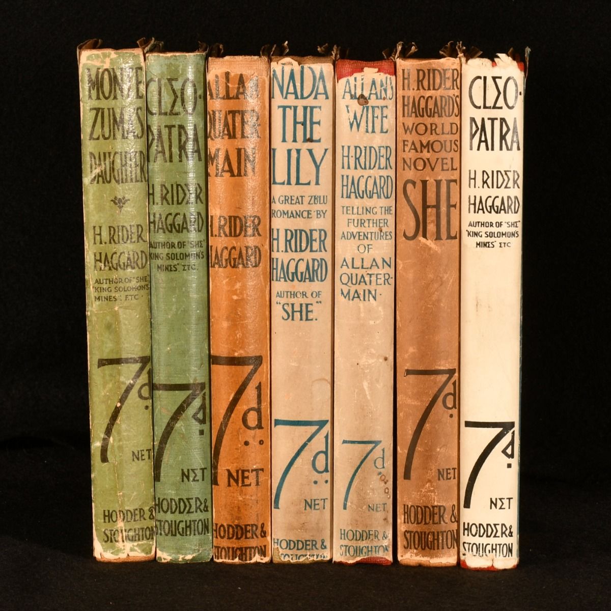 H. Rider Haggard - Seven H. Rider Haggard Sevenpenny Novels from Hodder & Stoughton