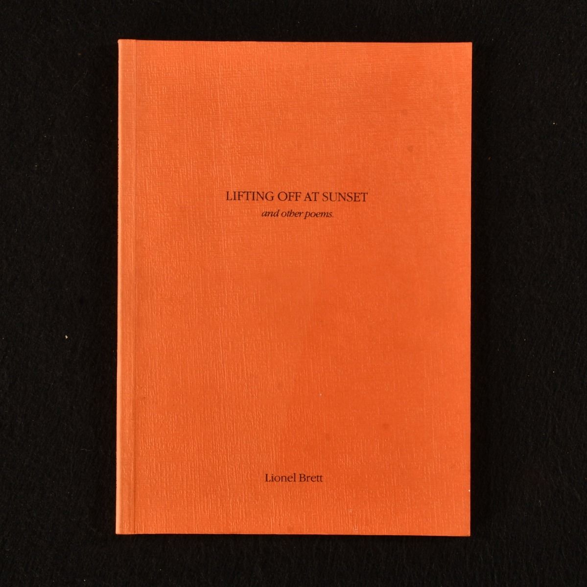 Lionel Brett - Lifting Off at Sunset and Other Poems