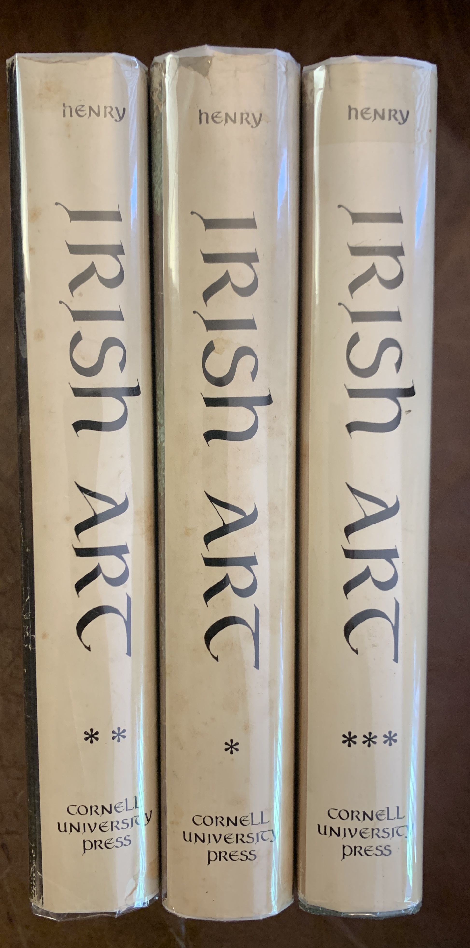 Irish Art In The Early Christian Period, Irish Art During The Viking Invasions, Irish Art in the Romanesque Period.Three Hardcover Volume Set.