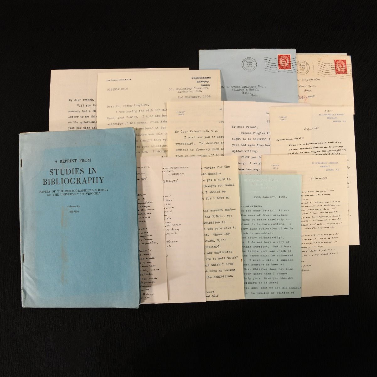Leonard Clark - Twelve Letters and a Bibliographical Essay from Leonard Clark
