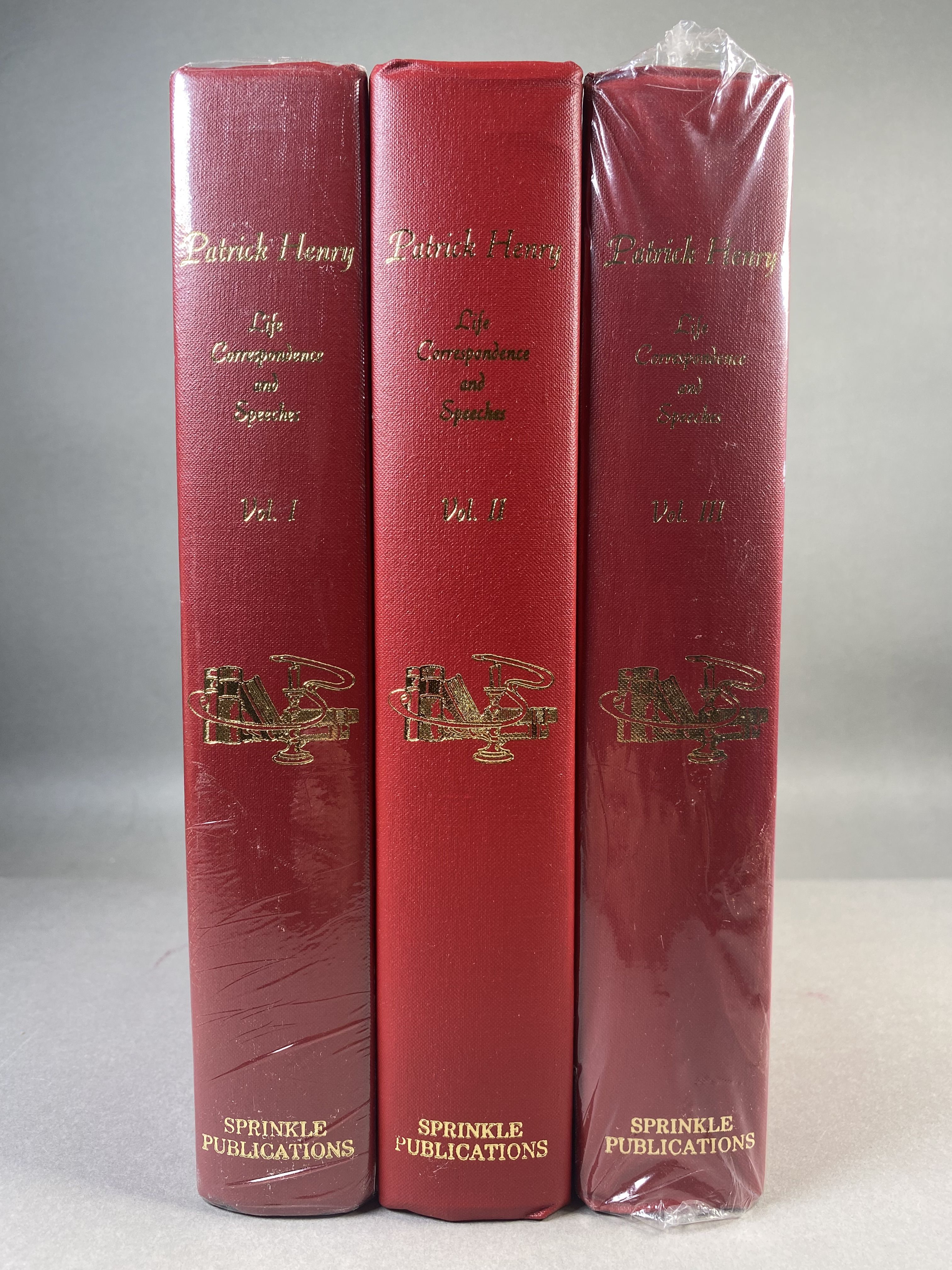 Patrick Henry: Life, Correspondence, and Speeches [Three Volume Set]