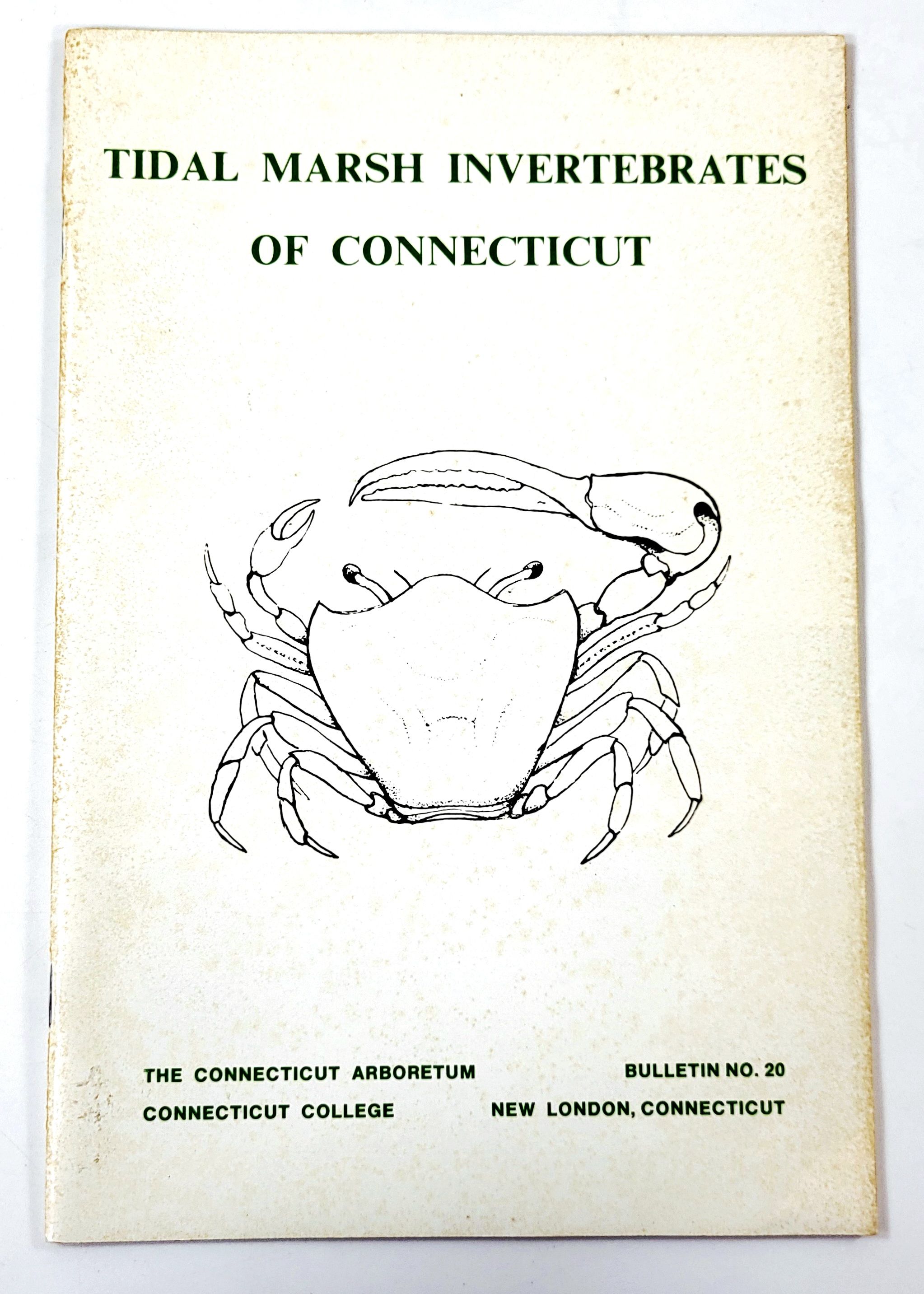 Tidal Marsh Invertebrates of Connecticut. Connecticut Arboretum Bulletin No. 20