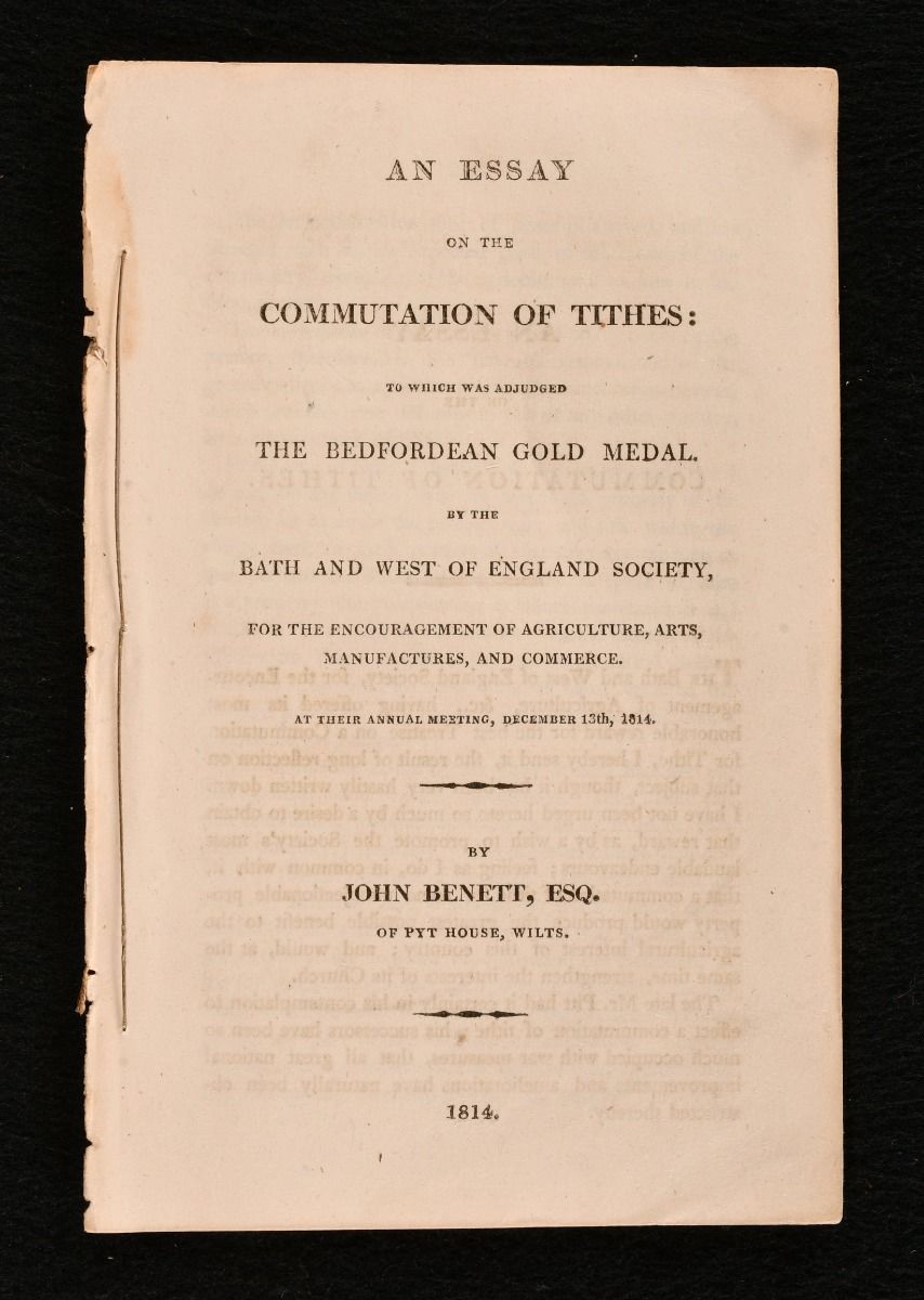 John Benett - An Essay on the Commutation of Tithes