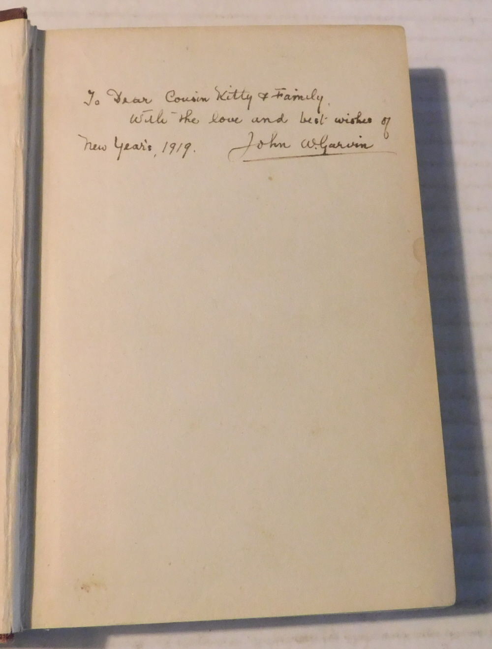 CANADIAN POEMS OF THE GREAT WAR. Chosen and Edited by John W. Garvin. [INSCRIBED & SIGNED by JOHN W. GARVIN and includes the First Appearance in Book Form of John McCrae's Poem 