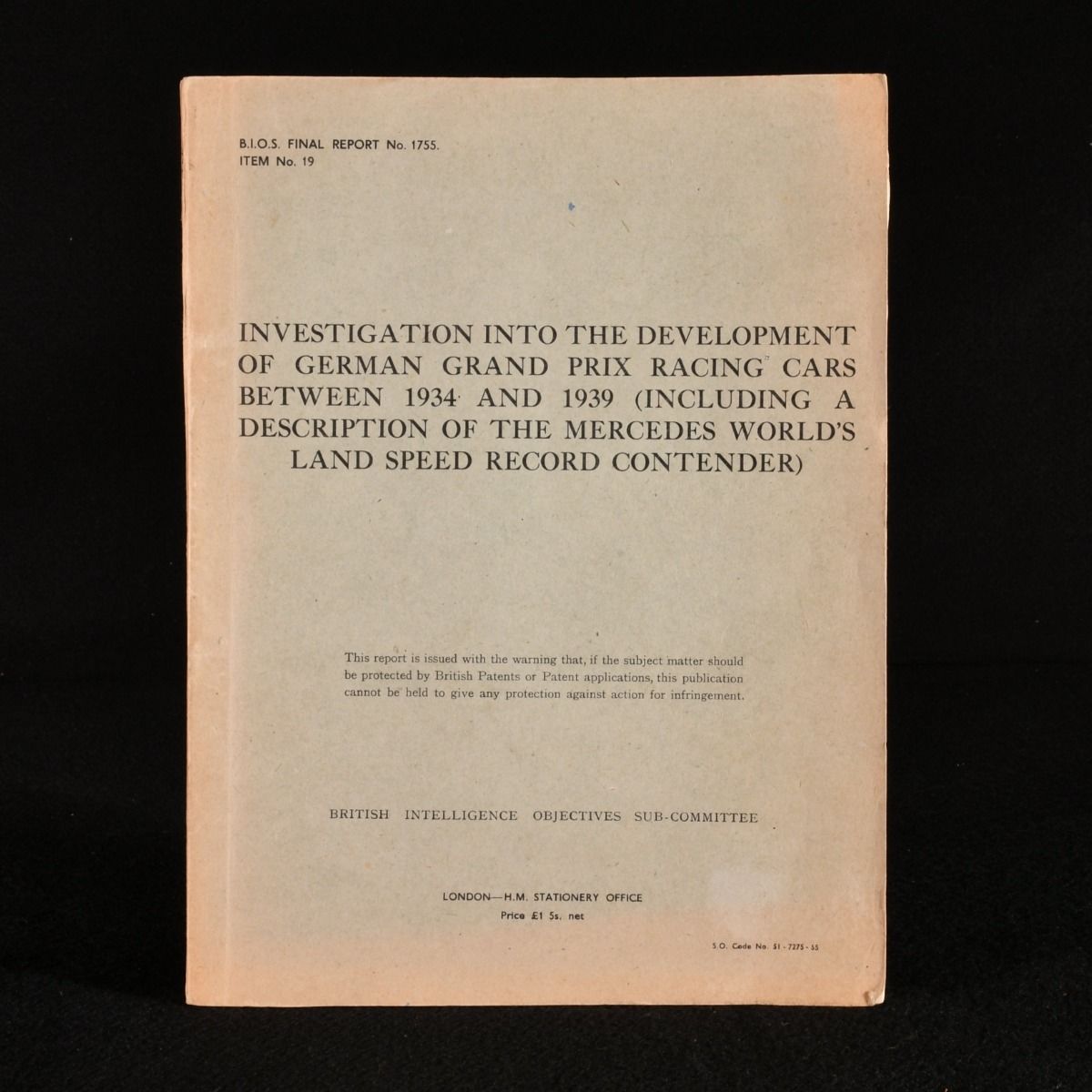 Cameron C. Earl - Investigation Into the Development of German Grand Prix Racing Cars between 1934 and 1939 (Including a Description of the Mercedes World&Apos;S Land Speed Record Contender)