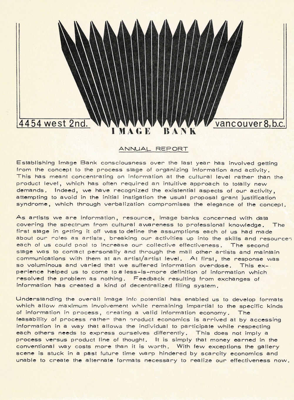 IMAGE BANK ANNUAL REPORT.