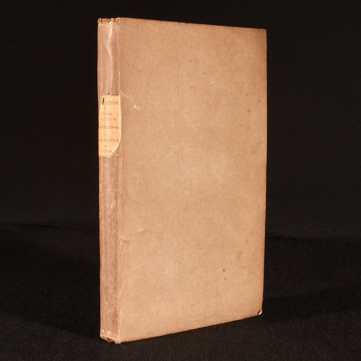 General Lord Viscount Beresford [William Carr Beresford, 1st Viscount Beresford] - Refutation of Colonel Napiers Justification of His Third Volume