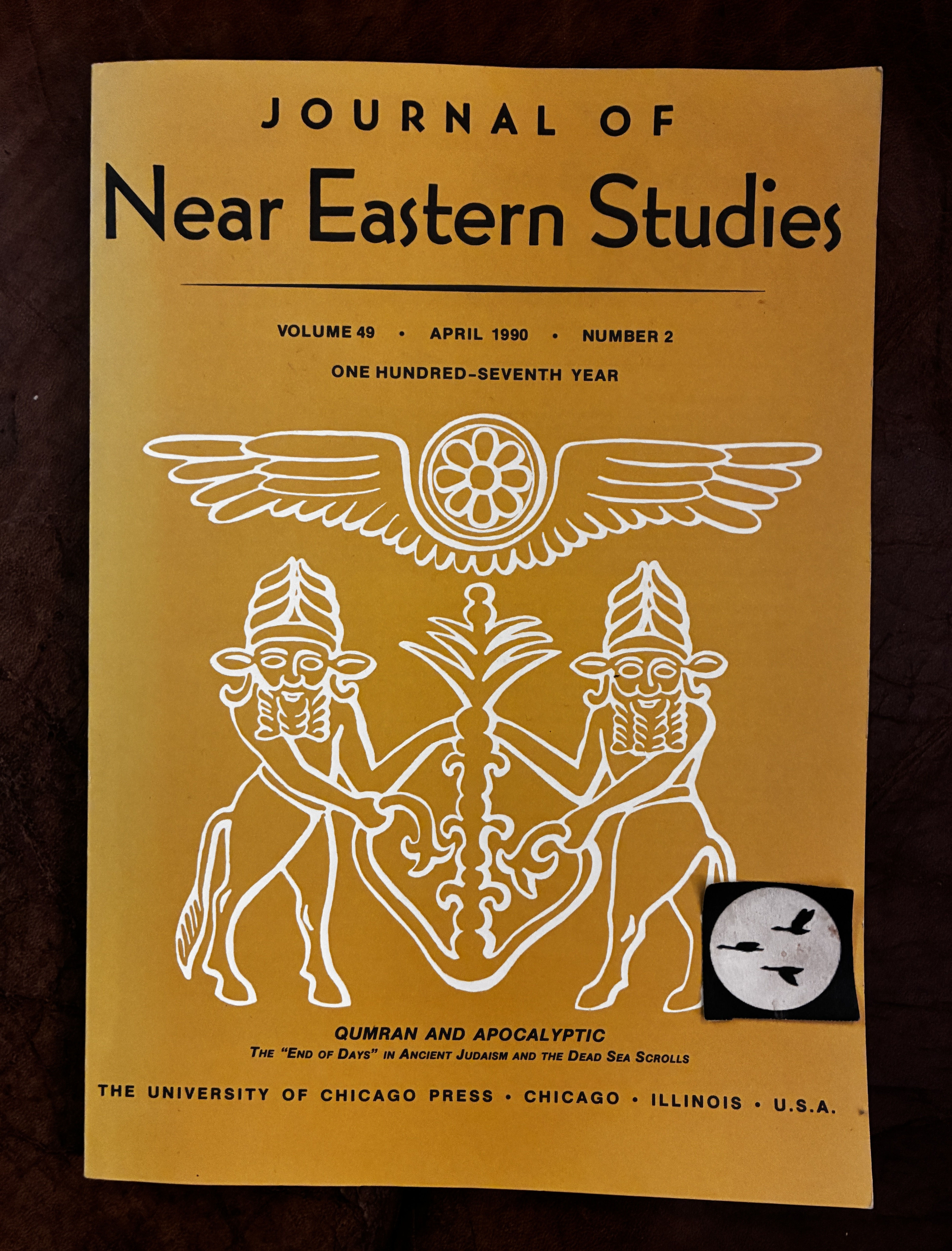 Journal Of Near Eastern Studies Qumran And Apocalyptic The End of Days in Ancient Judaism And The Dead Sea Scrolls Volume 49 April 1990 Number 2