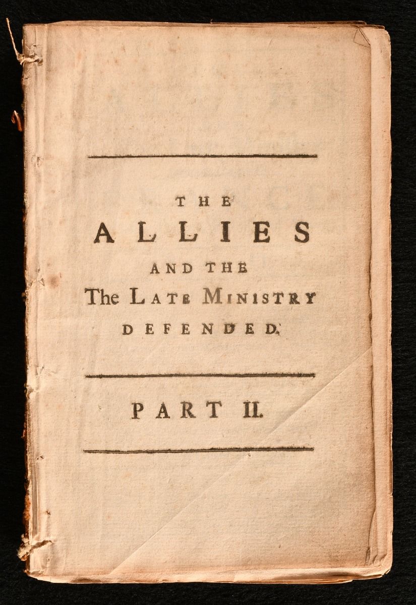 Anon - The Allies and the Late Ministry Defended Against France, and the Present Friends of France